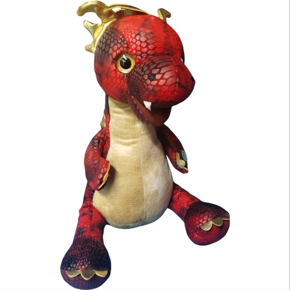 Dragon Hug Me Sound and Light up 22" Plush/Stuffed Animal,‎ Red & Gold